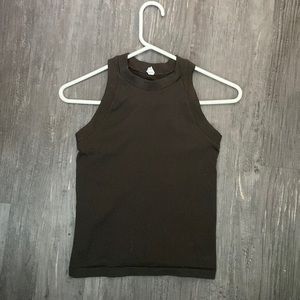 Athleta high neck ribbed tank top